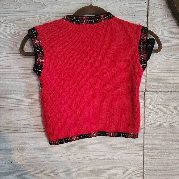 Heartworks Girls Sweater Vest Dalmatian Dogs SZ 4 Hearts Acrylic Puppy 101 - Picture 4 of 4